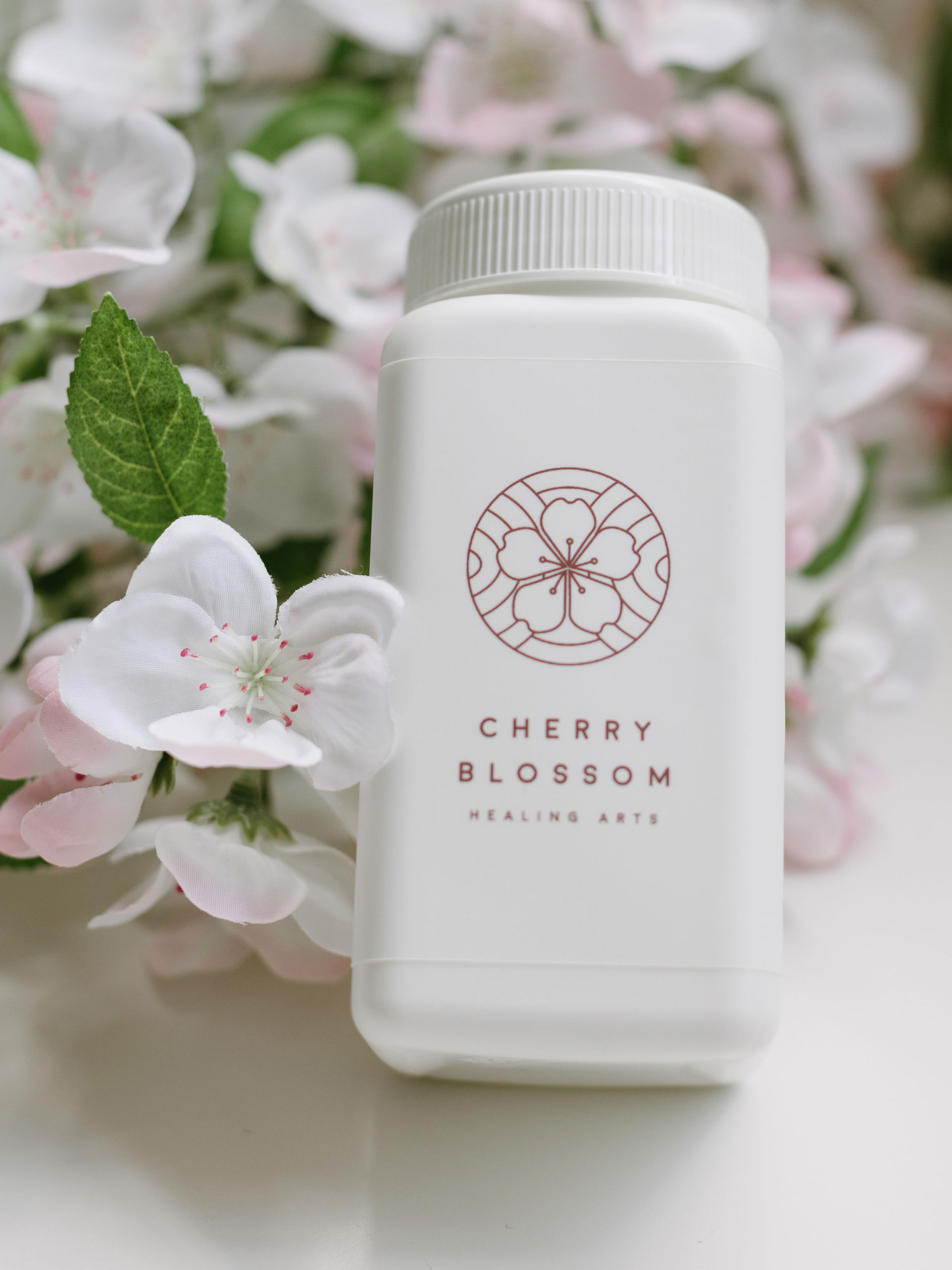 Cherry Blossom Healing Arts Herbal Medicine bottles