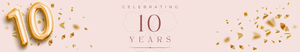 Cherry Blossom Healing Arts 10 Year Anniversary banner